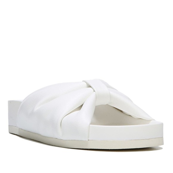 NEW Carlos by Carlos Santana Florita Slide Sandals 6.5 White Open Toe Slip On - Picture 1 of 7